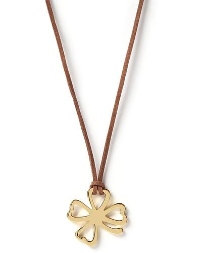 ARMS OF EVE Rahnee Gold Clover Necklace - Metallic