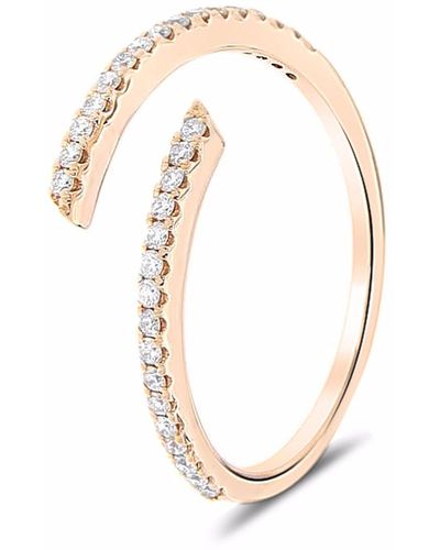 Cosanuova Spiral Diamond Ring 18k - Metallic