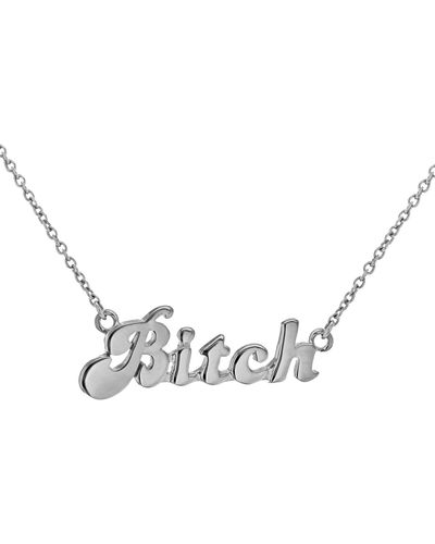 True Rocks Sterling Bitch Necklace - Metallic