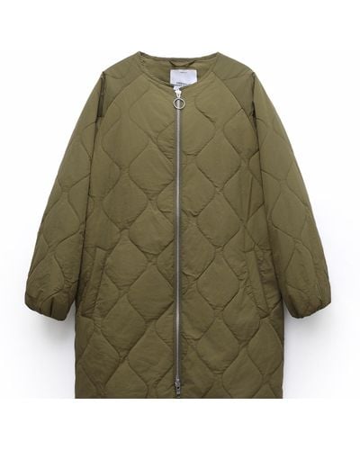 Embassy of Bricks and Logs Sienna Quilted Coat - Green