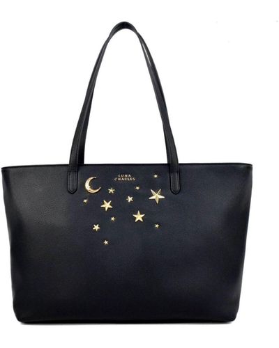 Luna Charles Anya Star Studded Tote Bag - Black