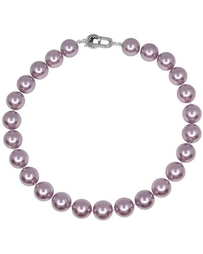 Ninemoo Royal Pearl Splendor Necklace-purple - Pink
