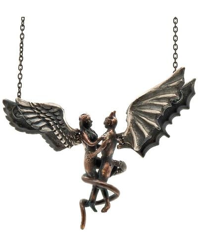 Ebru Jewelry Good & Evil Necklace - Black