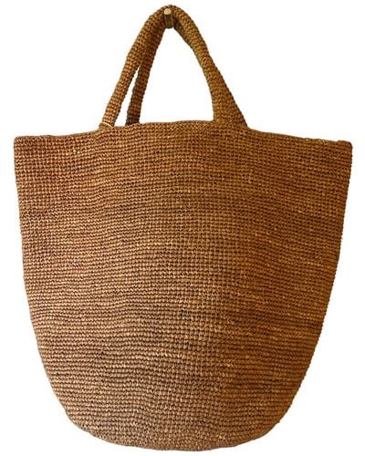 Zanatany Concepts Caramel Beach Bag - Brown