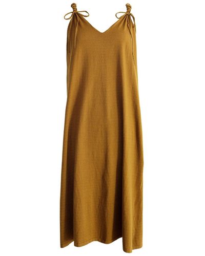 Zenzee Cashmere Maxi Slip Dress - Brown