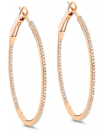 Cosanuova Swoosh Diamond Earrings 18k White Gold - Metallic