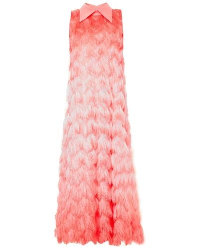 Julia Allert A-line Evening Gown Long Dress Coral Ombre - Pink