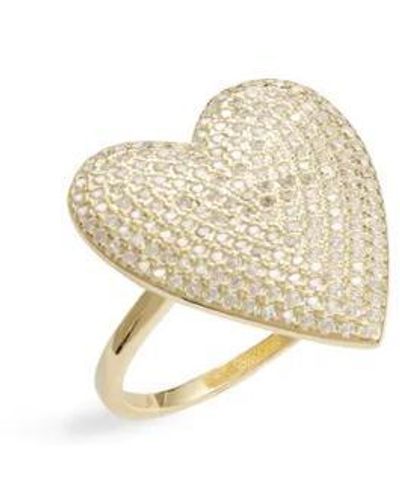 SHYMI Pave Heart Ring - Brown