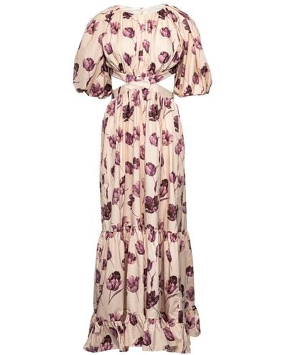 Vasiliki Atelier Neutrals Isla Cotton Maxi Dress - Pink