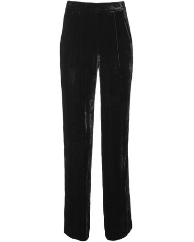 Lita Couture The Silk Velvet Trousers - Black