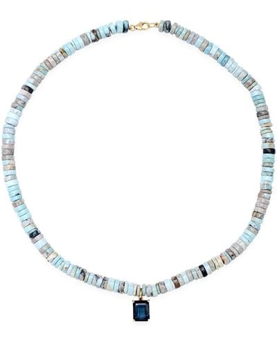 Soul Journey Jewelry Icy Turquoise Necklace - Metallic
