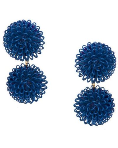 Pats Jewelry Double Pompom - Blue