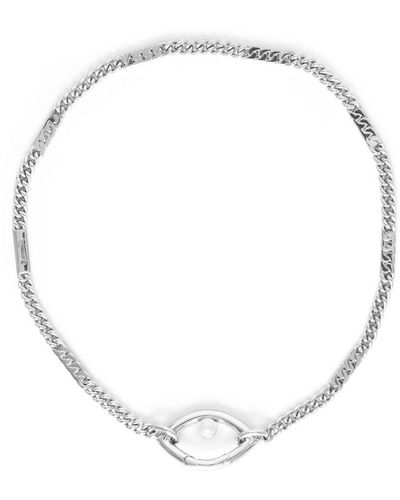CAPSULE ELEVEN Eye Opener Chain Necklace - Metallic
