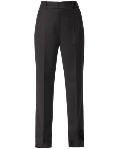 AGGI Erin Rich Straight Suit Trousers - Black