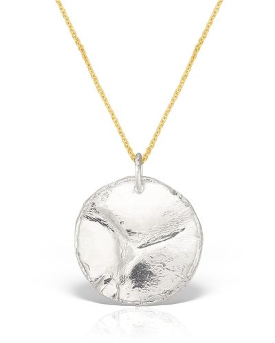 Madeleine Soleil Silver Pendant Necklace - Metallic