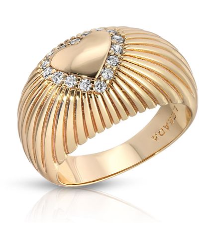 Leeada Jewelry Venus Heart Ring - Metallic