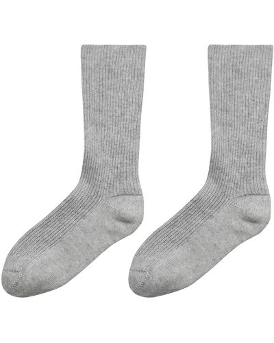 Loop Cashmere Cashmere Sock In foggy - Gray