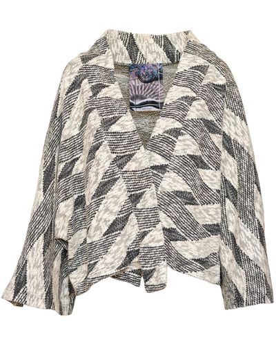 ARTISTA Sand Kimono Style Knit Cardigan - Grey