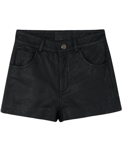 Other Leather Shorts - Black