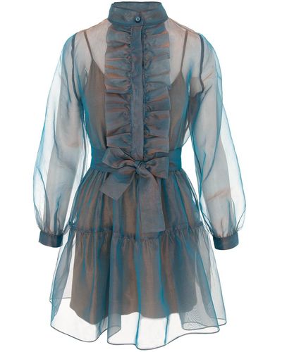Framboise Mariah Short Dress - Blue