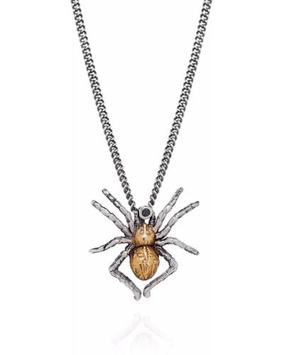 Yasmin Everley Gilded Spider Necklace - Metallic