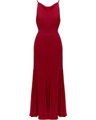 UNDRESS Linea Evening Gown With Naked Back - Red