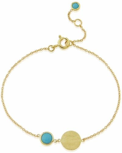 Auree Bali December Birthstone Bracelet Turquoise - Metallic