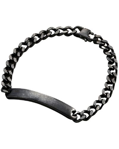Posh Totty Designs Mens Id Bar Bracelet - Black