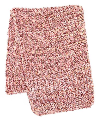 Cara & The Sky Florence Knitted Chunky Oversized Scarf - Red