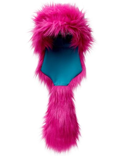 Monosuit Wig Wag Ushanka Hat - Pink