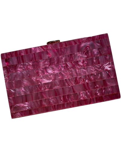 CLOSET REHAB Acrylic Party Box Purse In Electric Grape - Purple