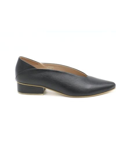 Stivali New York Louvre Slip-on Loafers In Leather - Blue