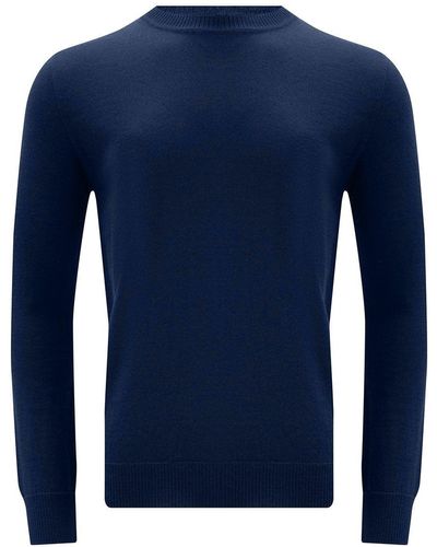 Peraluna Basic Crew Neck Knitwear Pullover - Blue