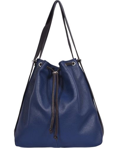 Owen Barry Leather Backpack Mathilde - Blue