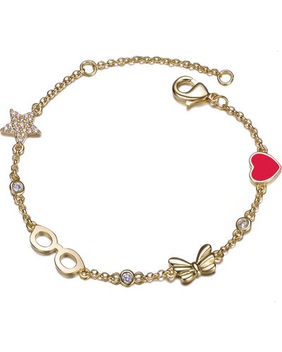 Genevive Jewelry Rachel Glauber Gold Plated Bracelet For Kids-young Adults - Metallic