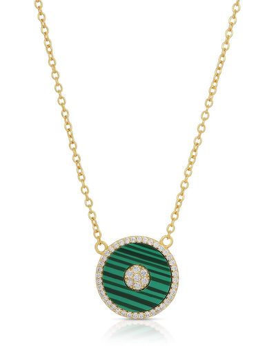 Native Gem Signal Necklace- Malachite - Green