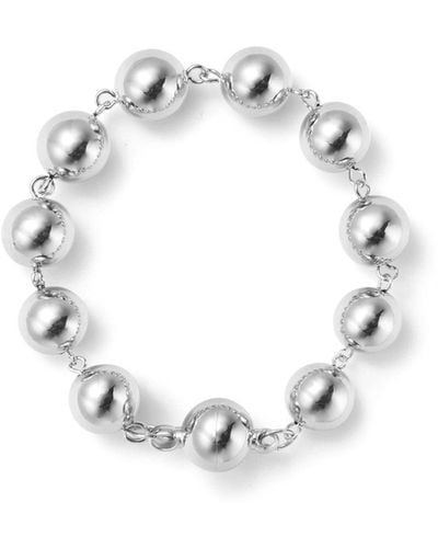 Undefined Jewelry Chunky Round Ball Bracelet Mmrz - Metallic