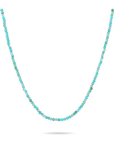 Zohreh V. Jewellery Multi Turquoise Beaded Necklace Sterling - Blue