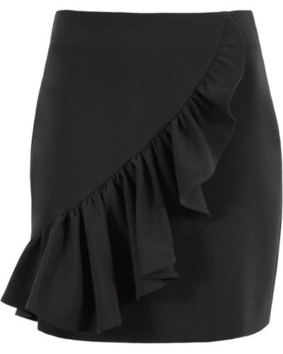 VIKIGLOW Denisse Frill Mini Skirt - Black