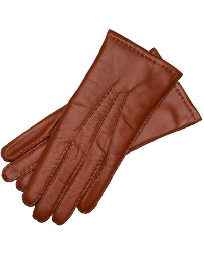 1861 Glove Manufactory Treviso Hand Sewn Gloves In Tobacco - Brown