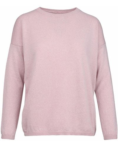 At Last Cashmere Sparkle Jumper In Dusty Pink