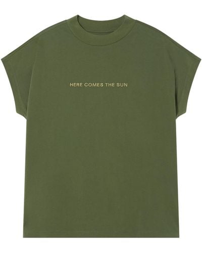 Thinking Mu Here Comes The Sun T-shirt - Green