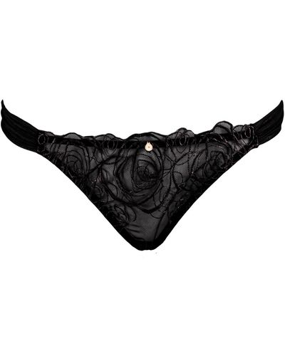 Lisbeth Lace Ouvert Thong – House of Silk