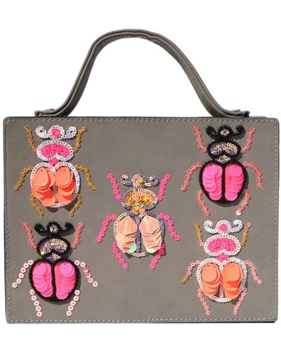Simitri Juicy Beetle Briefcase Bag - Pink