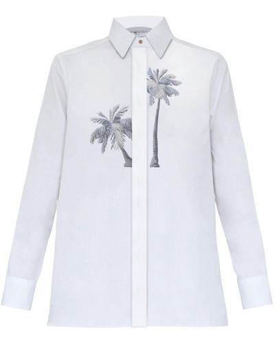 My Pair Of Jeans Playa Embroidered Shirt - Blue