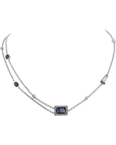 SALLY SKOUFIS Polarity Collar Necklace With Labradorite - Metallic