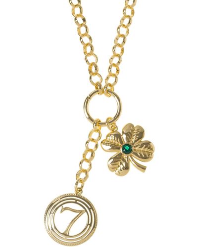 Patroula Jewellery Talisman Lucky Charm Necklace - Metallic