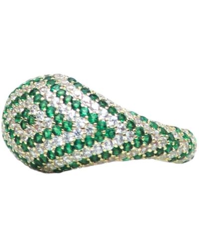 Native Gem Axel Ring- Emerald - Green