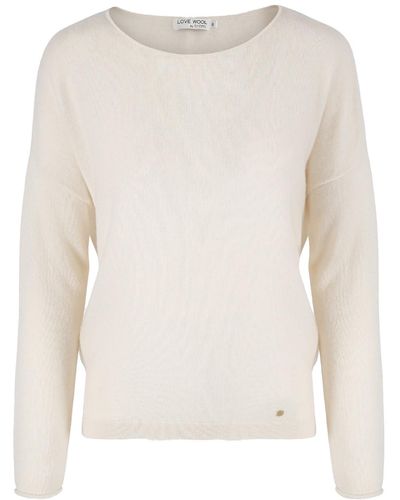 tirillm "ally" Cashmere Boatneck Pullover - White