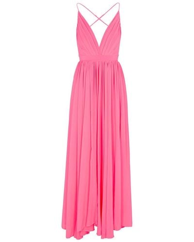 Meghan Fabulous Enchanted Garden Maxi Dress - Pink